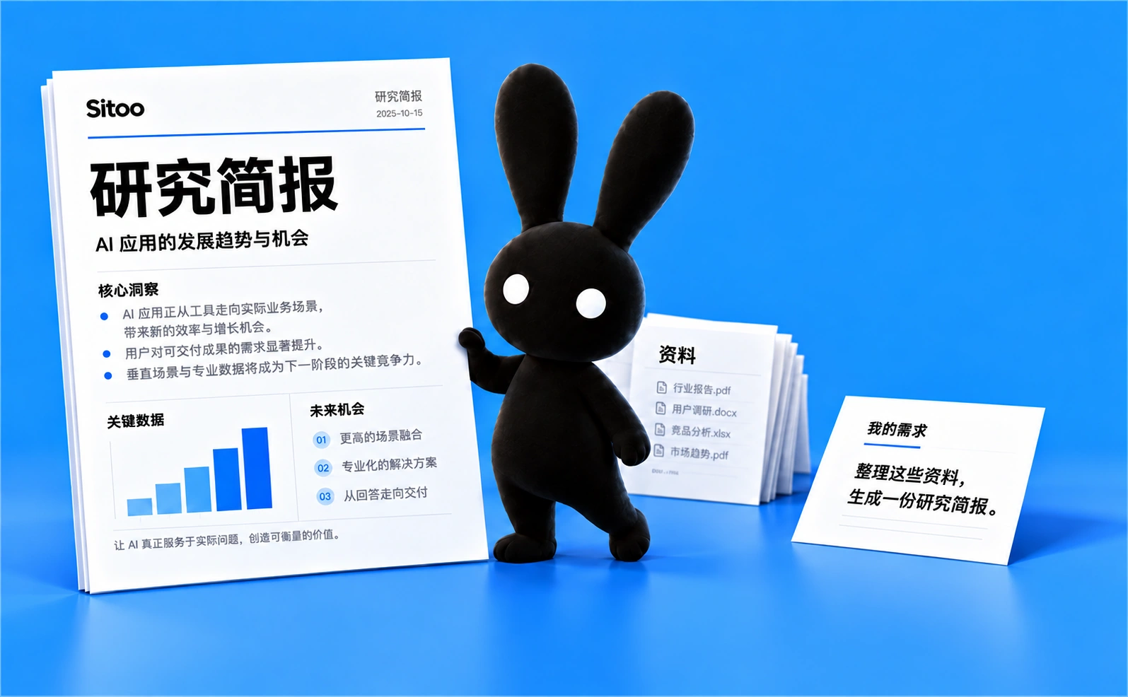Sitoo 兔子把资料整理成一份研究简报